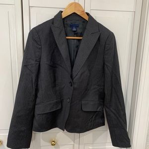 Jcrew Grey Pinstripe Blazer